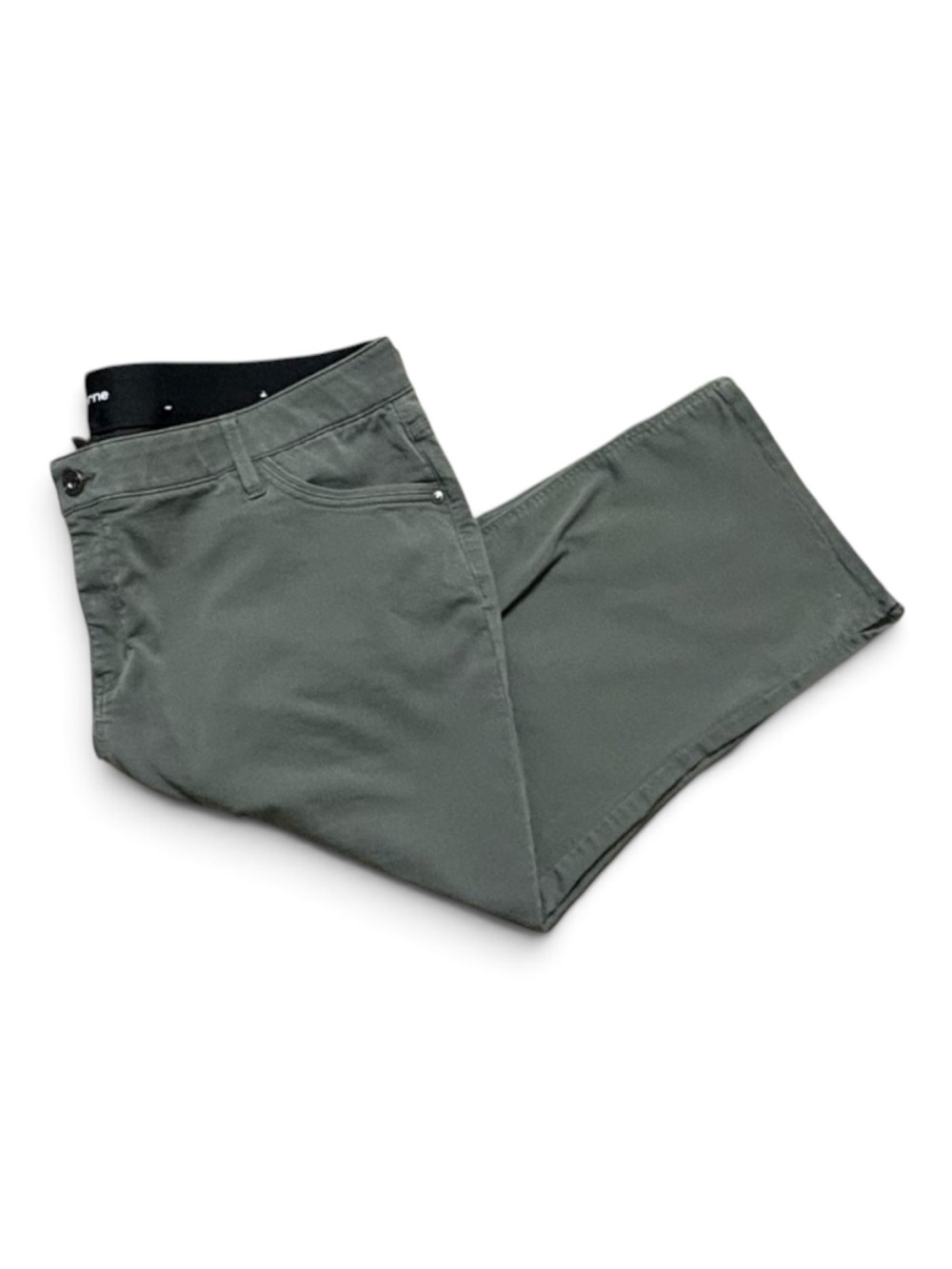Liz Claiborne Woman Classic Slim Leg Olive Green Pants 22W Plus Size Stretch